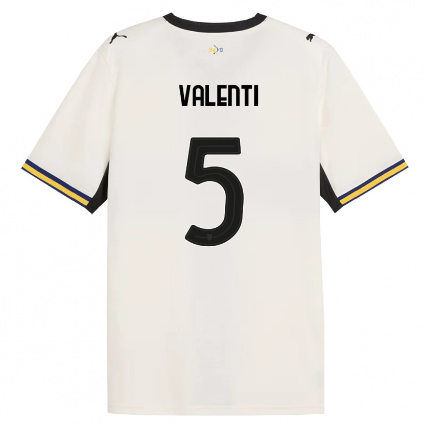 Danxen Hombre Camiseta Lautaro Valenti #5 Blanco Roto Negro Amarillo 1ª Equipación 2026/27 La Camisa México