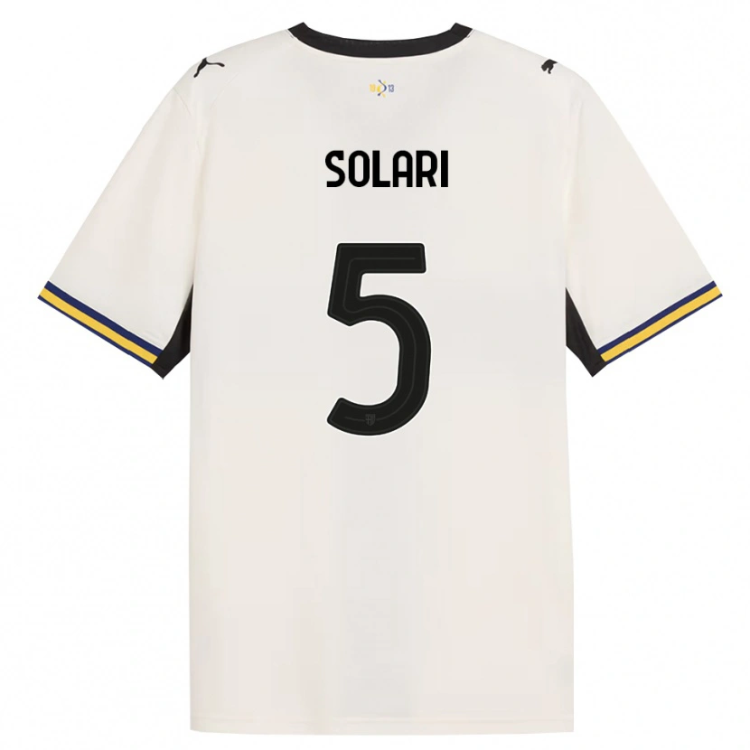 Danxen Hombre Camiseta Giacomo Solari #5 Blanco Roto Negro Amarillo 1ª Equipación 2026/27 La Camisa México