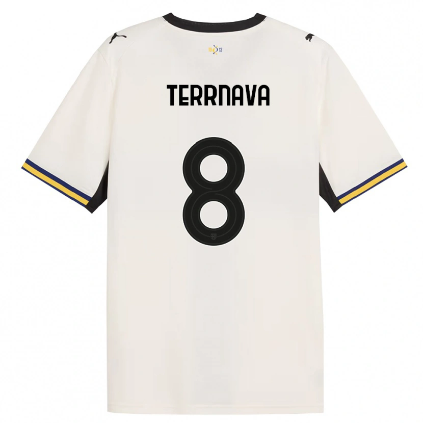 Danxen Hombre Camiseta Dren Terrnava #8 Blanco Roto Negro Amarillo 1ª Equipación 2026/27 La Camisa México
