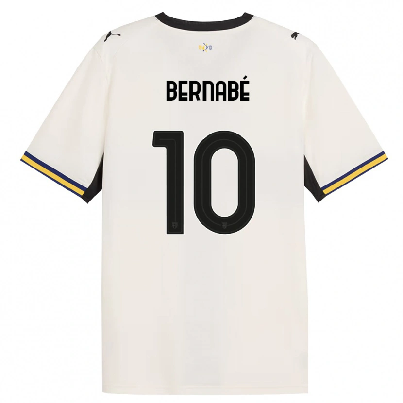 Danxen Hombre Camiseta Adrián Bernabé #10 Blanco Roto Negro Amarillo 1ª Equipación 2026/27 La Camisa México