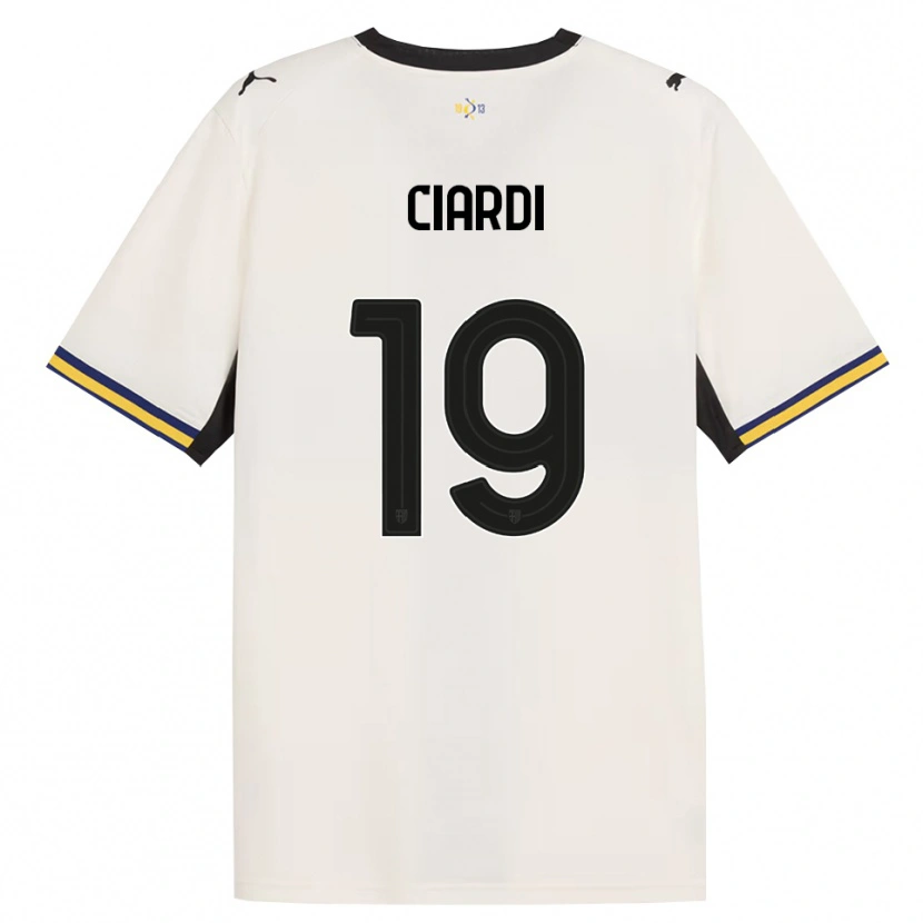 Danxen Hombre Camiseta Alessandro Ciardi #19 Blanco Roto Negro Amarillo 1ª Equipación 2026/27 La Camisa México
