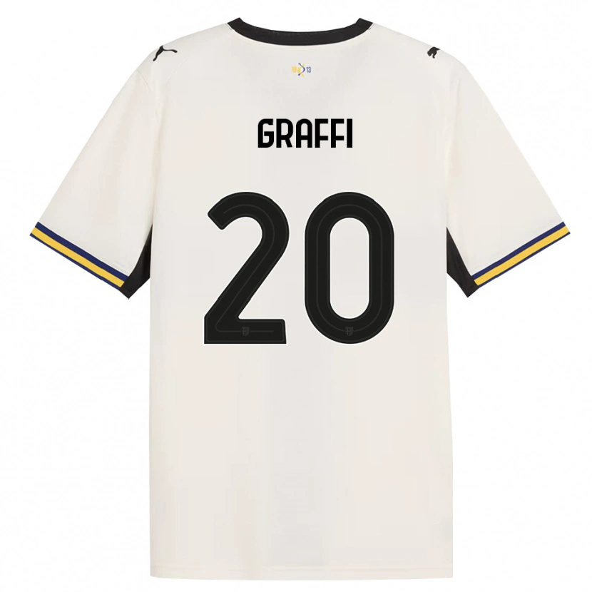 Danxen Hombre Camiseta Jacopo Graffi #20 Blanco Roto Negro Amarillo 1ª Equipación 2026/27 La Camisa México