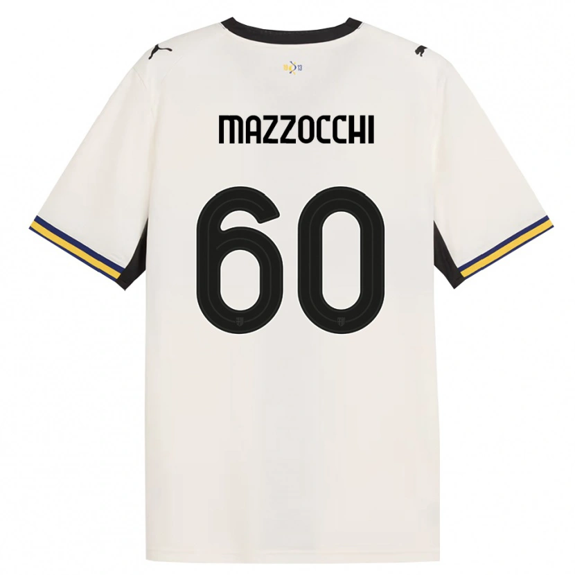 Danxen Hombre Camiseta Alessandro Mazzocchi #60 Blanco Roto Negro Amarillo 1ª Equipación 2026/27 La Camisa México