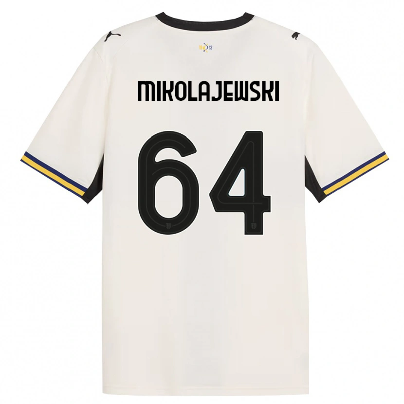 Danxen Hombre Camiseta Daniel Mikolajewski #64 Blanco Roto Negro Amarillo 1ª Equipación 2026/27 La Camisa México