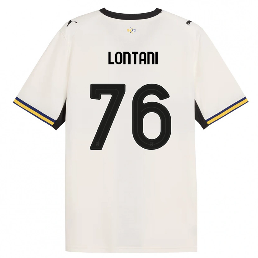 Danxen Hombre Camiseta Simone Lontani #76 Blanco Roto Negro Amarillo 1ª Equipación 2026/27 La Camisa México