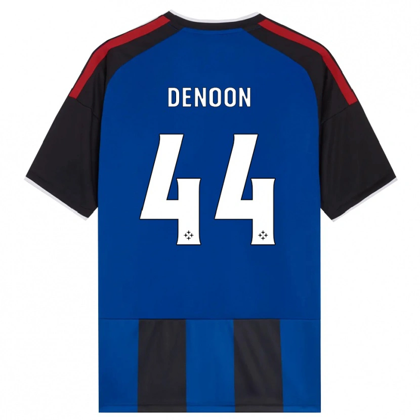 Danxen Hombre Camiseta Daniel Denoon #44 Negro Rojo Blanco Azul 1ª Equipación 2026/27 La Camisa México