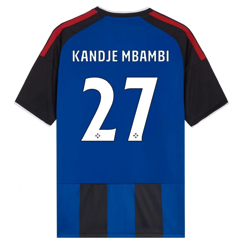 Danxen Hombre Camiseta Jeremy Mbambi #27 Negro Rojo Blanco Azul 1ª Equipación 2026/27 La Camisa México