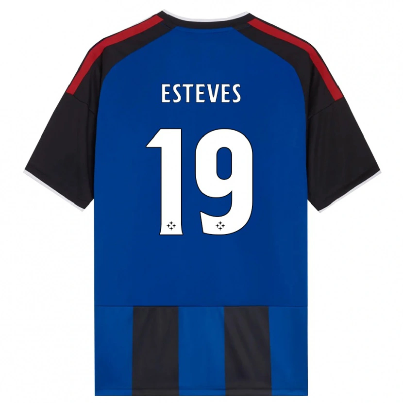 Danxen Hombre Camiseta Tomás Esteves #19 Negro Rojo Blanco Azul 1ª Equipación 2026/27 La Camisa México