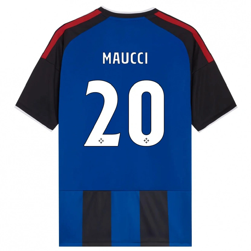 Danxen Hombre Camiseta Giacomo Maucci #20 Negro Rojo Blanco Azul 1ª Equipación 2026/27 La Camisa México