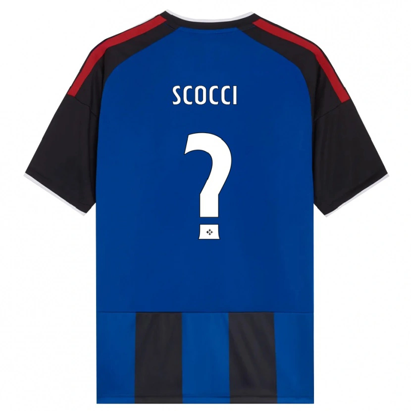 Danxen Hombre Camiseta Nicholas Scocci #0 Negro Rojo Blanco Azul 1ª Equipación 2026/27 La Camisa México