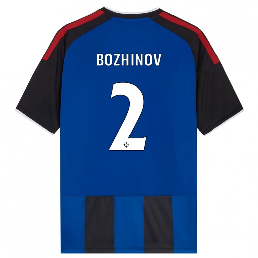 Danxen Hombre Camiseta Rosen Bozhinov #2 Negro Rojo Blanco Azul 1ª Equipación 2026/27 La Camisa México