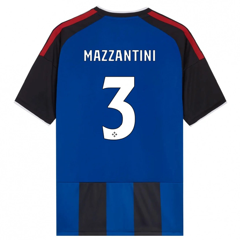 Danxen Hombre Camiseta Niccolò Mazzantini #3 Negro Rojo Blanco Azul 1ª Equipación 2026/27 La Camisa México