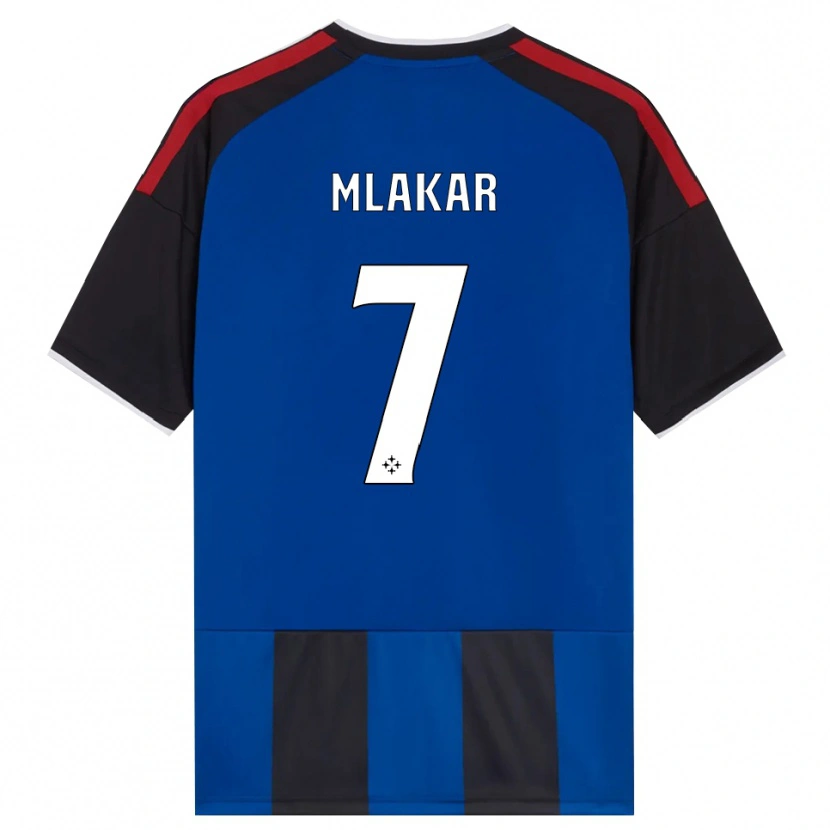 Danxen Hombre Camiseta Jan Mlakar #7 Negro Rojo Blanco Azul 1ª Equipación 2026/27 La Camisa México