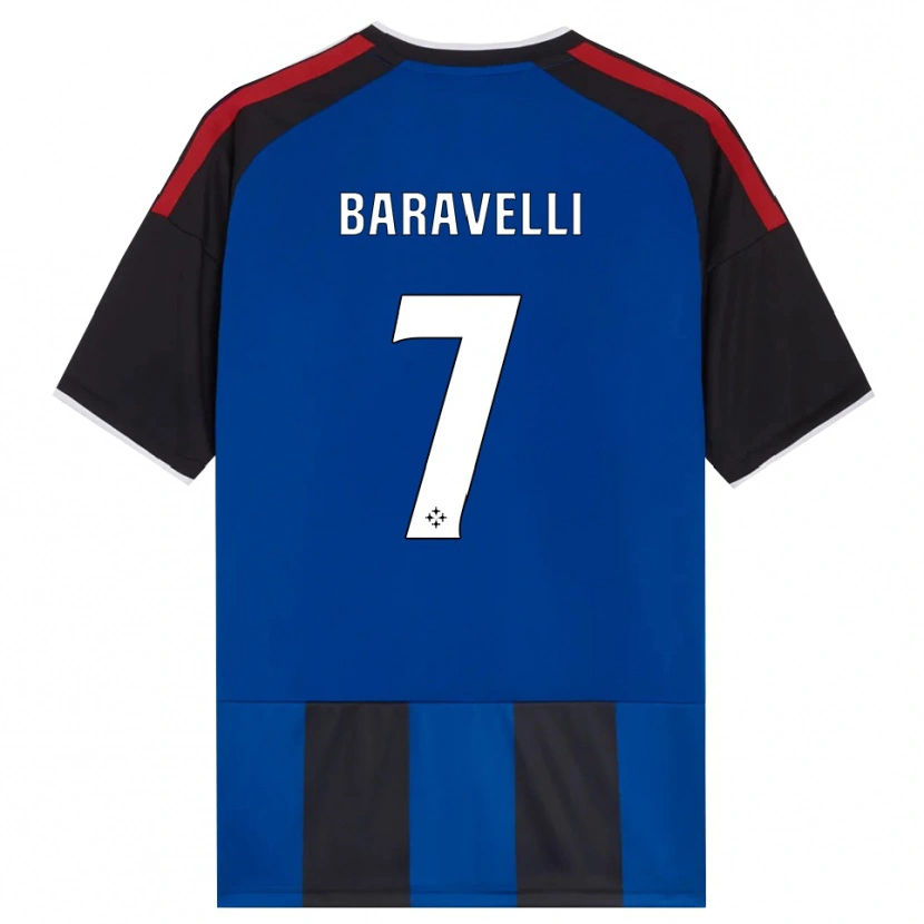 Danxen Hombre Camiseta Rocco Baravelli #7 Negro Rojo Blanco Azul 1ª Equipación 2026/27 La Camisa México