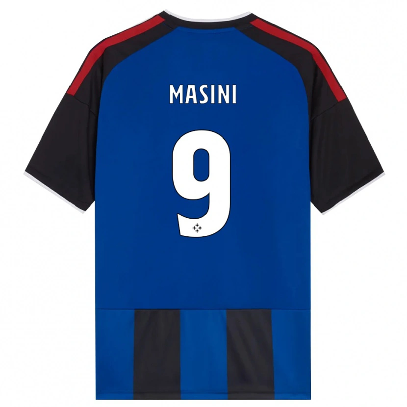 Danxen Hombre Camiseta Tommaso Masini #9 Negro Rojo Blanco Azul 1ª Equipación 2026/27 La Camisa México