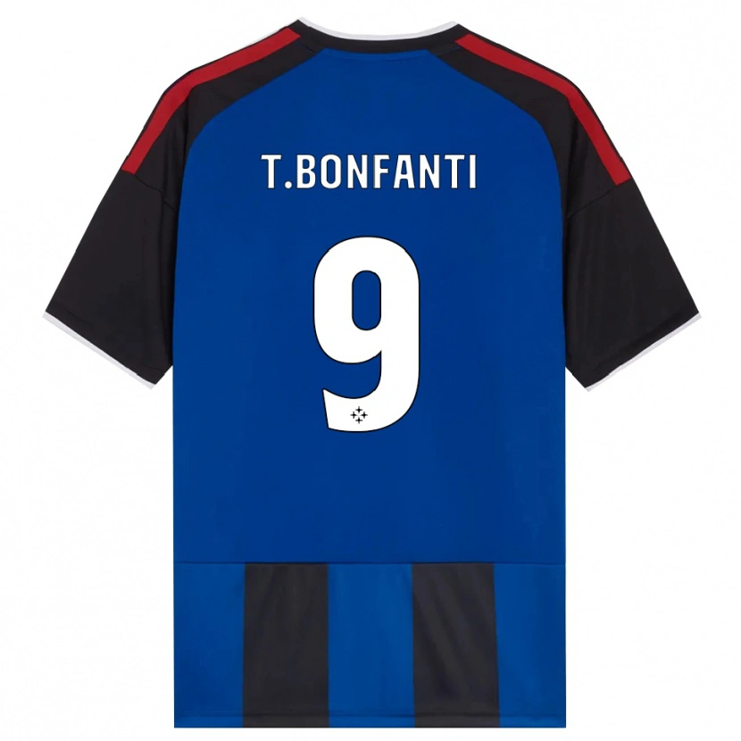 Danxen Hombre Camiseta Thomas Bonfanti #9 Negro Rojo Blanco Azul 1ª Equipación 2026/27 La Camisa México