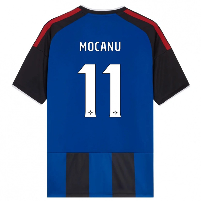 Danxen Hombre Camiseta Andreas Mocanu #11 Negro Rojo Blanco Azul 1ª Equipación 2026/27 La Camisa México