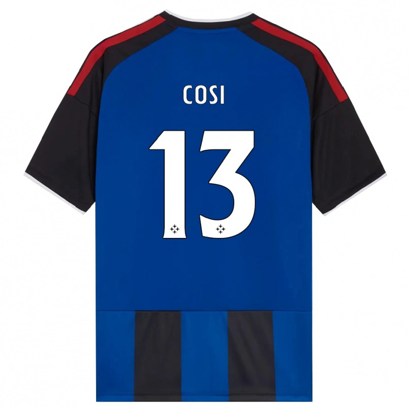 Danxen Hombre Camiseta Tommaso Cosi #13 Negro Rojo Blanco Azul 1ª Equipación 2026/27 La Camisa México