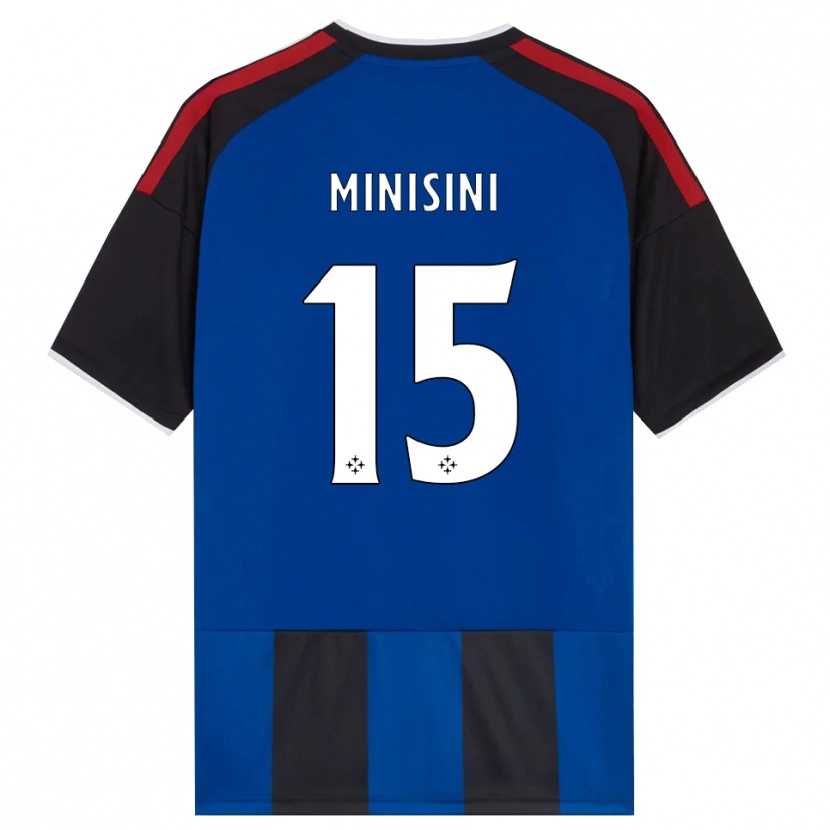 Danxen Hombre Camiseta Niccolò Minisini #15 Negro Rojo Blanco Azul 1ª Equipación 2026/27 La Camisa México