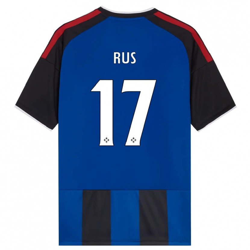 Danxen Hombre Camiseta Adrian Rus #17 Negro Rojo Blanco Azul 1ª Equipación 2026/27 La Camisa México
