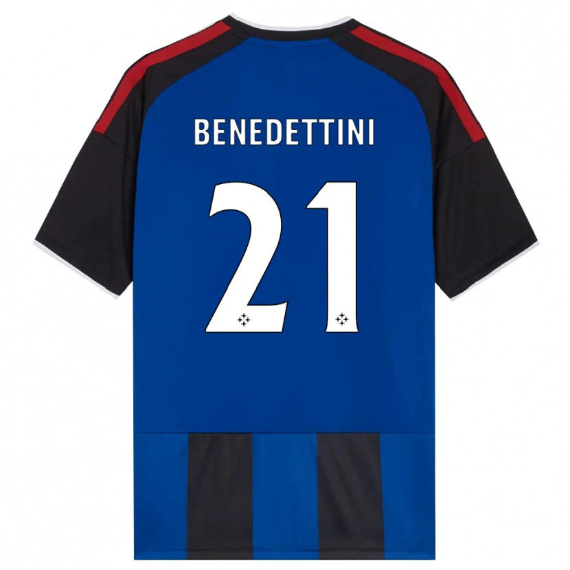 Danxen Hombre Camiseta Filippo Benedettini #21 Negro Rojo Blanco Azul 1ª Equipación 2026/27 La Camisa México