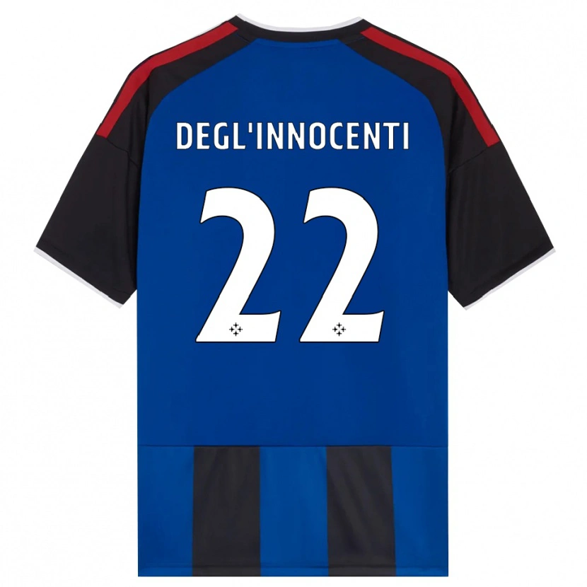 Danxen Hombre Camiseta Luca Degl'innocenti #22 Negro Rojo Blanco Azul 1ª Equipación 2026/27 La Camisa México