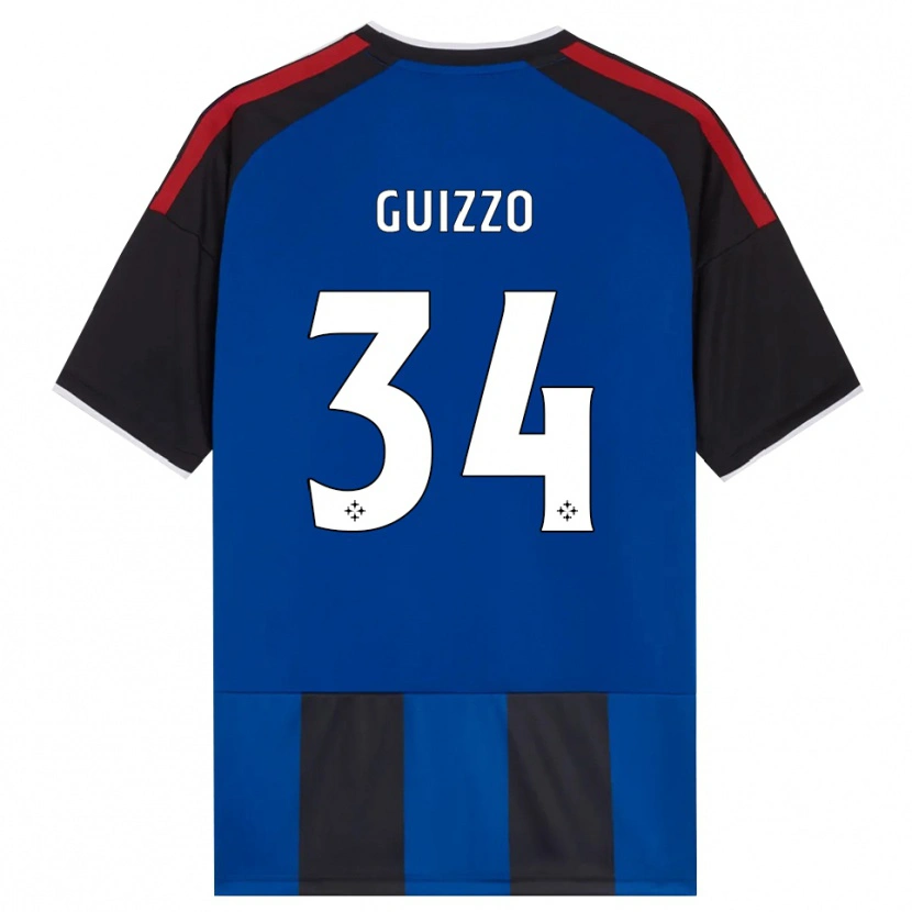 Danxen Hombre Camiseta Tommaso Guizzo #34 Negro Rojo Blanco Azul 1ª Equipación 2026/27 La Camisa México