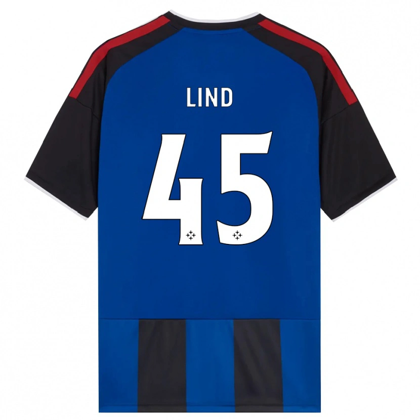 Danxen Hombre Camiseta Alexander Lind #45 Negro Rojo Blanco Azul 1ª Equipación 2026/27 La Camisa México