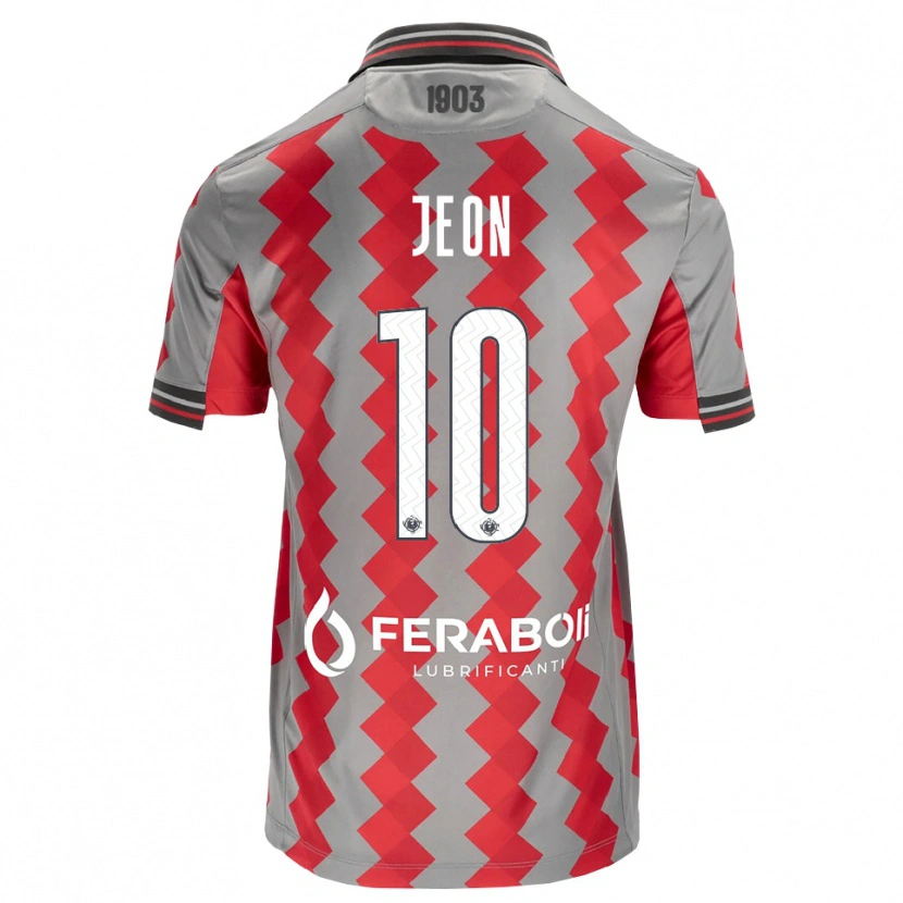 Danxen Hombre Camiseta Joseph Jeon #10 Gris Rojo Blanco 1ª Equipación 2026/27 La Camisa México