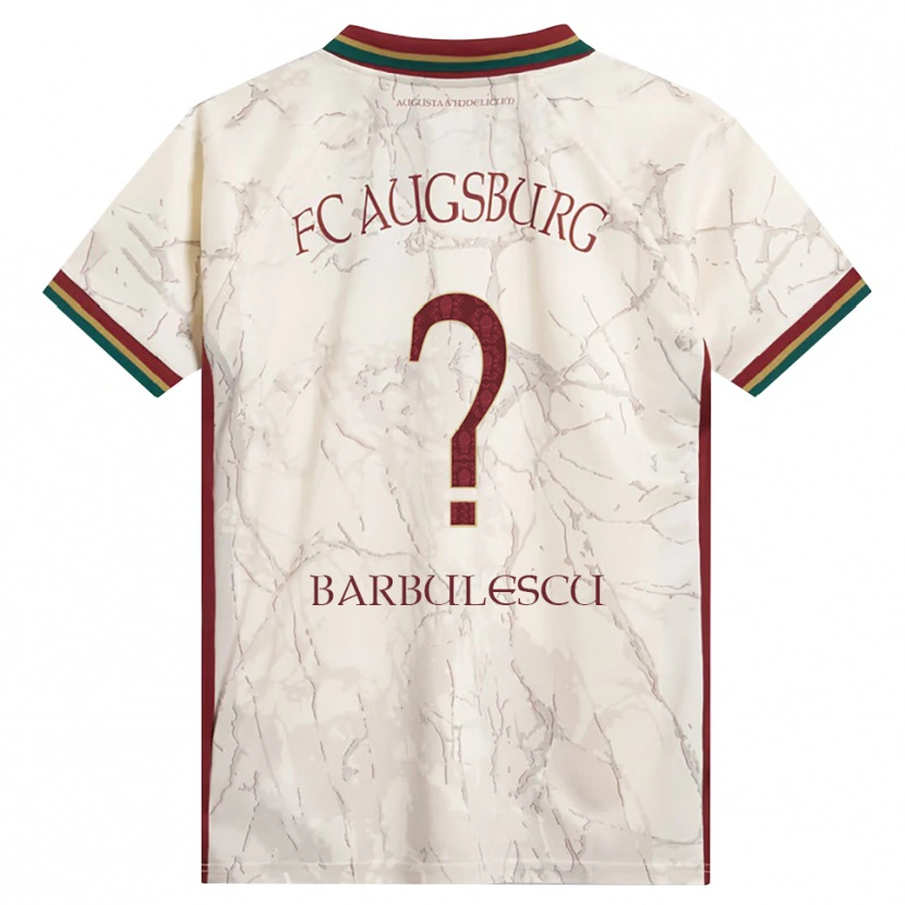 Danxen Hombre Camiseta Luca Bărbulescu #0 Verde Arroz Blanco Burdeos 1ª Equipación 2026/27 La Camisa México