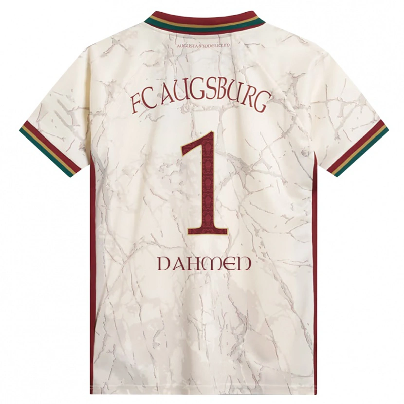 Danxen Hombre Camiseta Finn Dahmen #1 Verde Arroz Blanco Burdeos 1ª Equipación 2026/27 La Camisa México