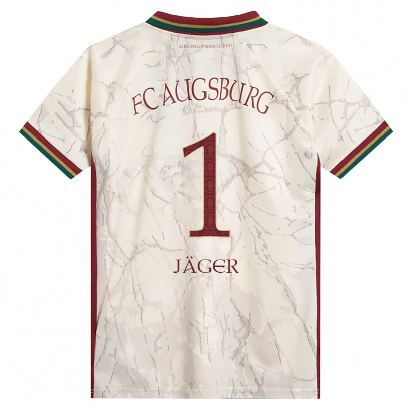 Danxen Hombre Camiseta Tobias Jäger #1 Verde Arroz Blanco Burdeos 1ª Equipación 2026/27 La Camisa México