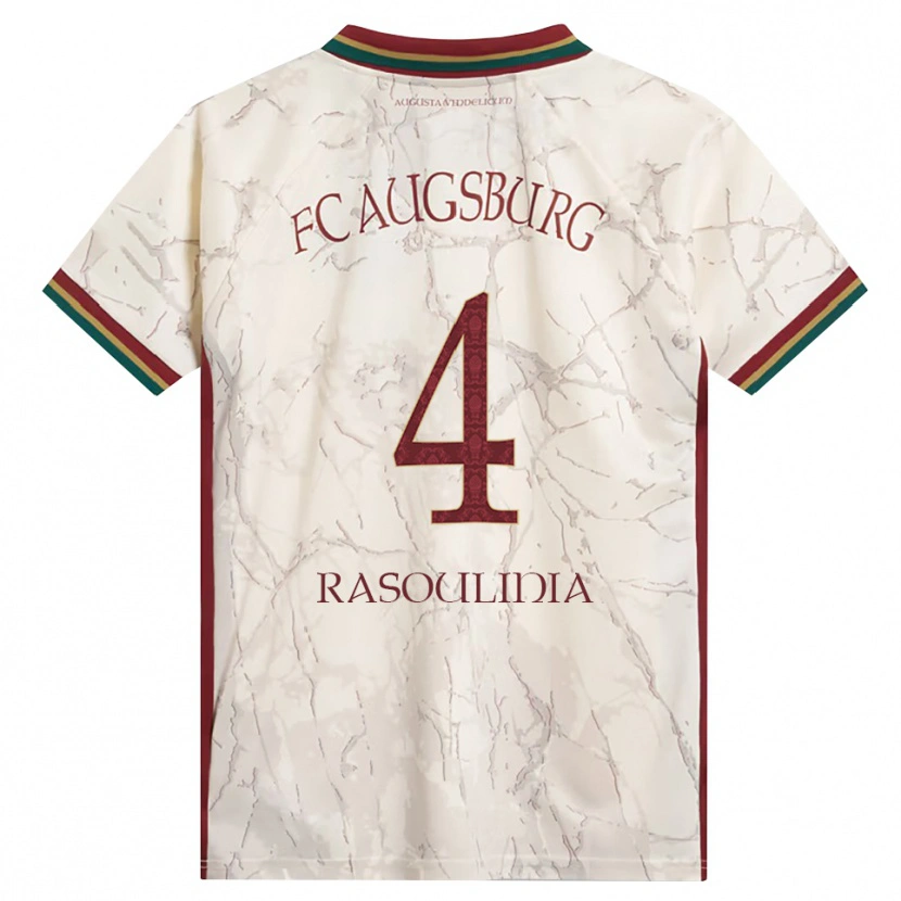 Danxen Hombre Camiseta Nick Rasoulinia #4 Verde Arroz Blanco Burdeos 1ª Equipación 2026/27 La Camisa México