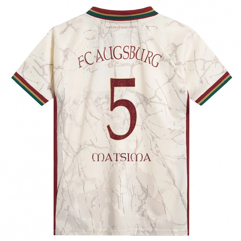 Danxen Hombre Camiseta Chrislain Matsima #5 Verde Arroz Blanco Burdeos 1ª Equipación 2026/27 La Camisa México