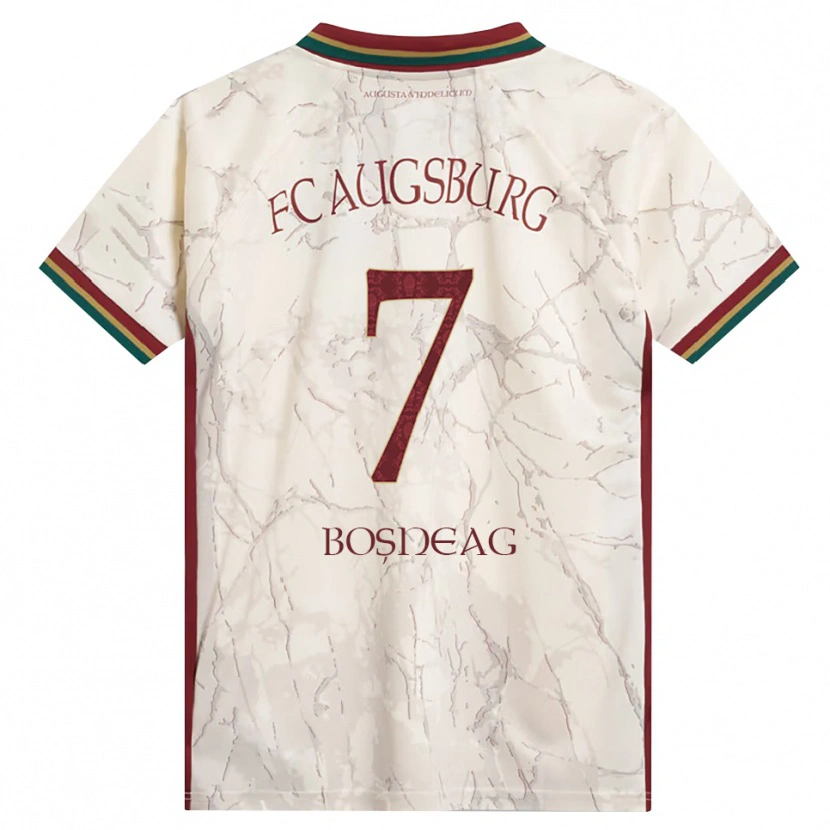 Danxen Hombre Camiseta Ioan Boșneag #7 Verde Arroz Blanco Burdeos 1ª Equipación 2026/27 La Camisa México