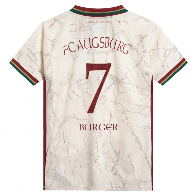 Danxen Hombre Camiseta Anja Bürger #7 Verde Arroz Blanco Burdeos 1ª Equipación 2026/27 La Camisa México