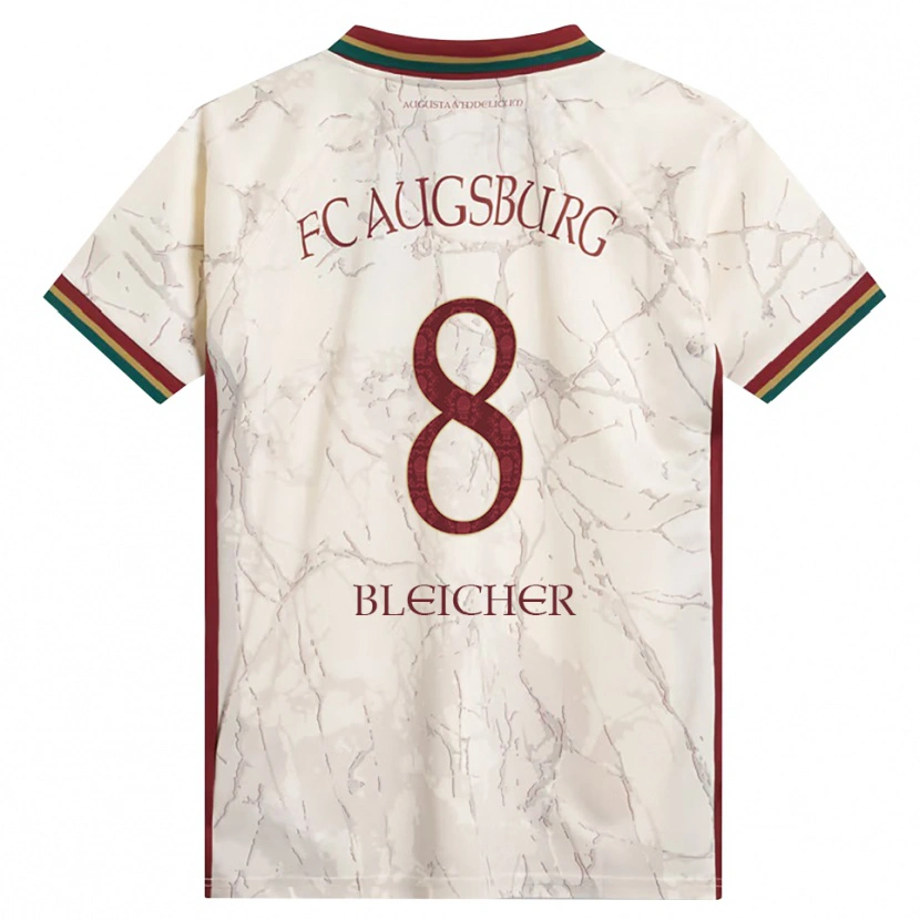 Danxen Hombre Camiseta Franz Xaver Bleicher #8 Verde Arroz Blanco Burdeos 1ª Equipación 2026/27 La Camisa México