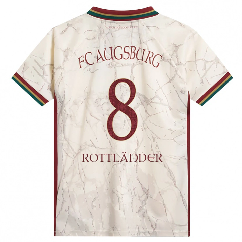 Danxen Hombre Camiseta Amelie Rottländer #8 Verde Arroz Blanco Burdeos 1ª Equipación 2026/27 La Camisa México
