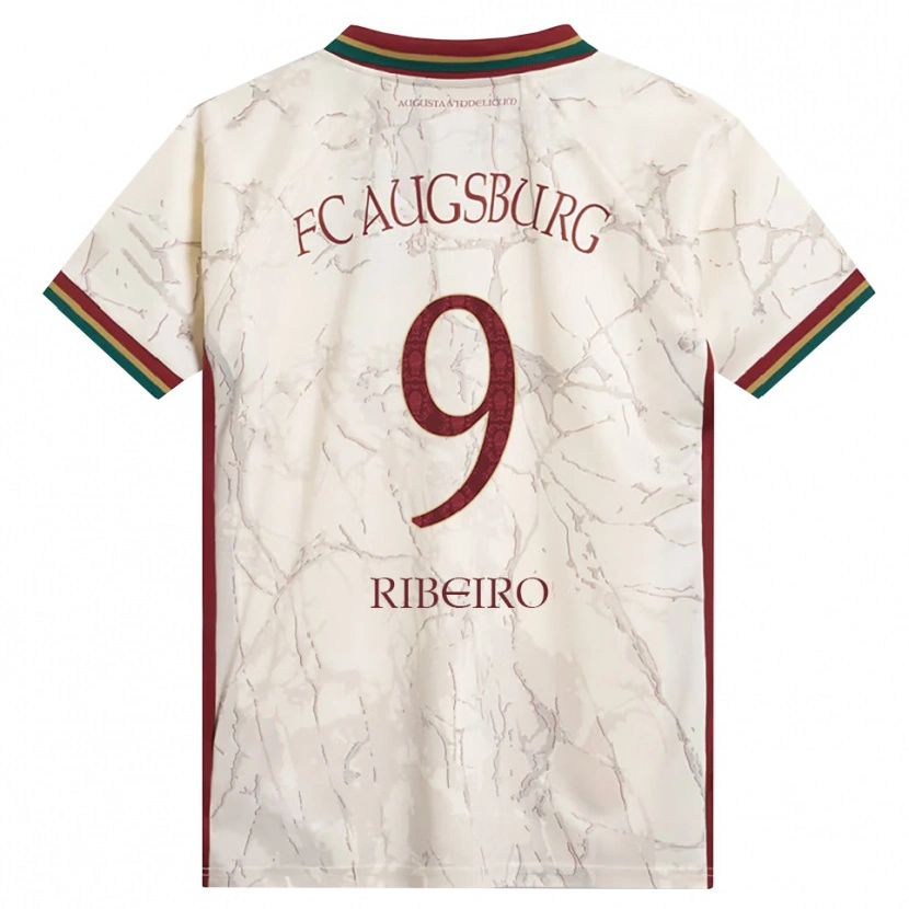 Danxen Hombre Camiseta Rodrigo Ribeiro #9 Verde Arroz Blanco Burdeos 1ª Equipación 2026/27 La Camisa México