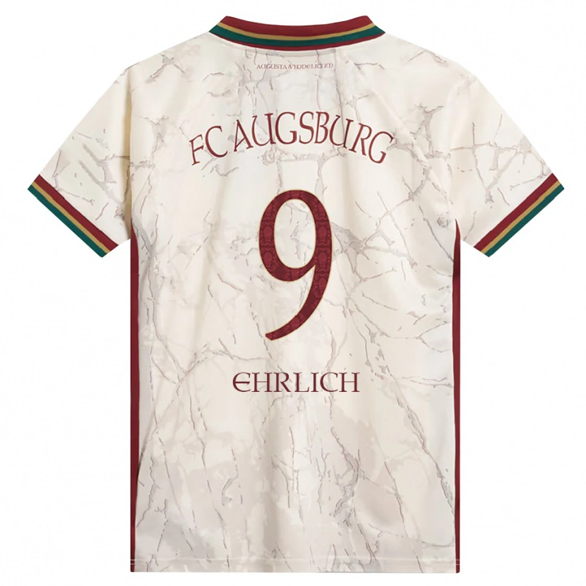 Danxen Hombre Camiseta Lucas Ehrlich #9 Verde Arroz Blanco Burdeos 1ª Equipación 2026/27 La Camisa México