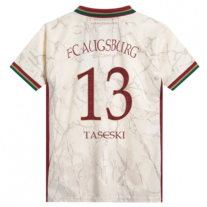 Danxen Hombre Camiseta Kristijan Taseski #13 Verde Arroz Blanco Burdeos 1ª Equipación 2026/27 La Camisa México
