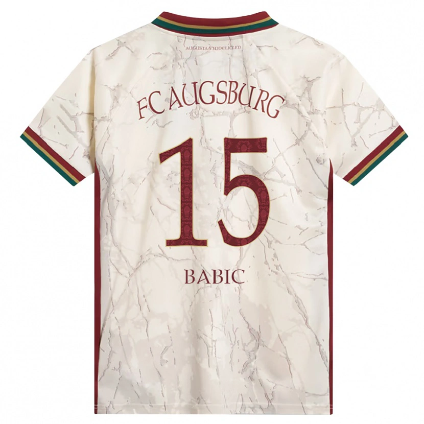 Danxen Hombre Camiseta David Babic #15 Verde Arroz Blanco Burdeos 1ª Equipación 2026/27 La Camisa México