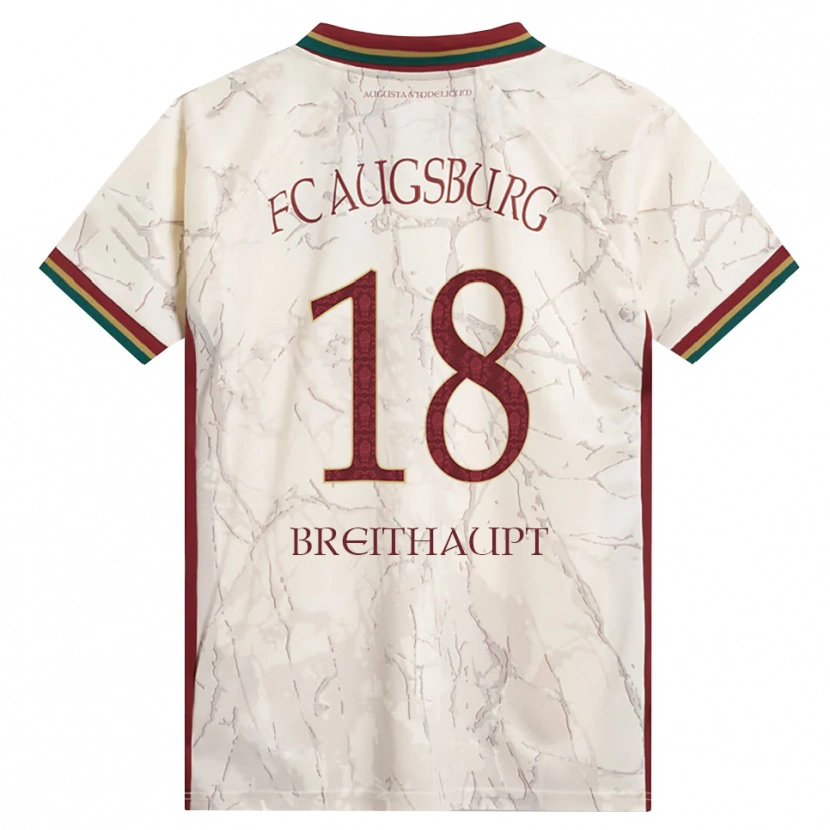 Danxen Hombre Camiseta Tim Breithaupt #18 Verde Arroz Blanco Burdeos 1ª Equipación 2026/27 La Camisa México