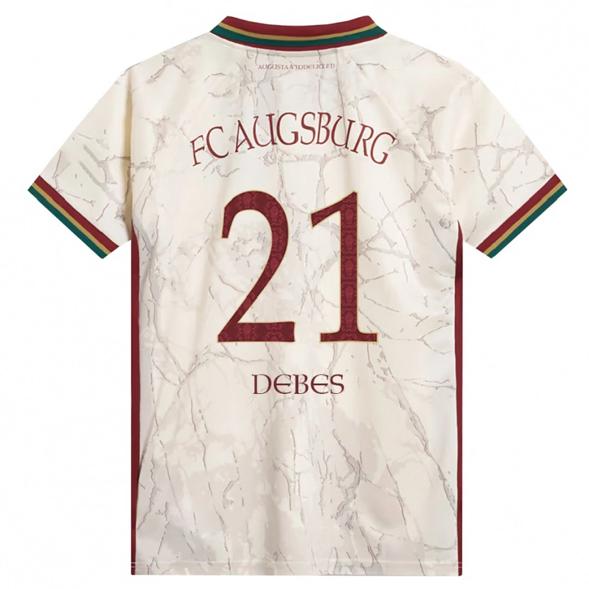 Danxen Hombre Camiseta Magdalena Debes #21 Verde Arroz Blanco Burdeos 1ª Equipación 2026/27 La Camisa México