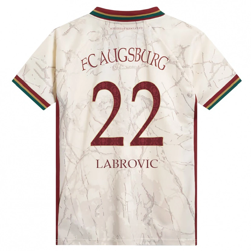 Danxen Hombre Camiseta Nediljko Labrovic #22 Verde Arroz Blanco Burdeos 1ª Equipación 2026/27 La Camisa México