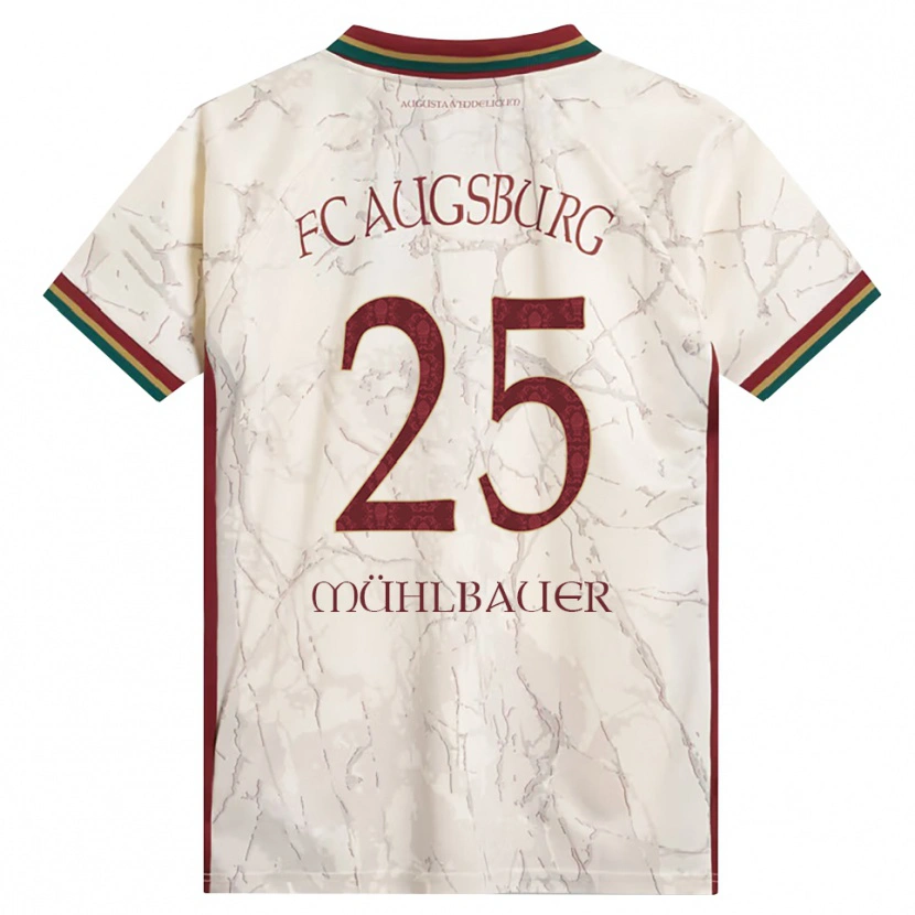 Danxen Hombre Camiseta Simon Mühlbauer #25 Verde Arroz Blanco Burdeos 1ª Equipación 2026/27 La Camisa México