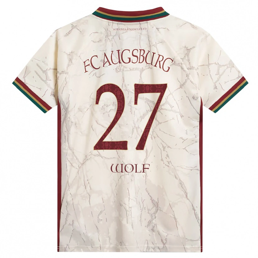 Danxen Hombre Camiseta Marius Wolf #27 Verde Arroz Blanco Burdeos 1ª Equipación 2026/27 La Camisa México