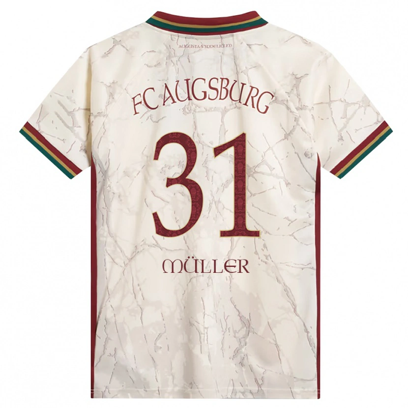 Danxen Hombre Camiseta Noah Müller #31 Verde Arroz Blanco Burdeos 1ª Equipación 2026/27 La Camisa México