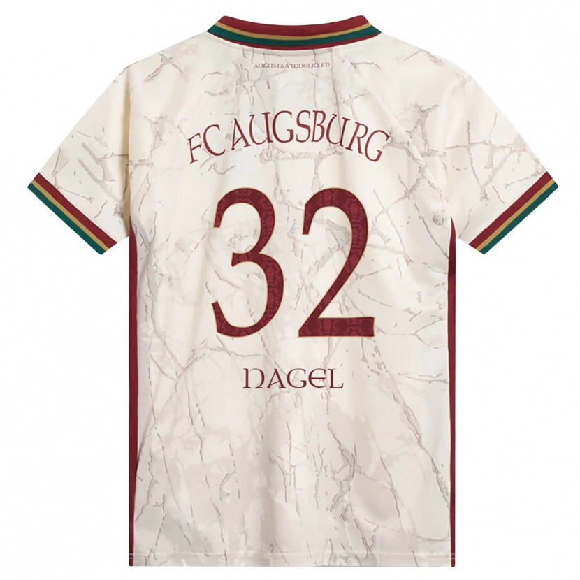 Danxen Hombre Camiseta Timo Nagel #32 Verde Arroz Blanco Burdeos 1ª Equipación 2026/27 La Camisa México