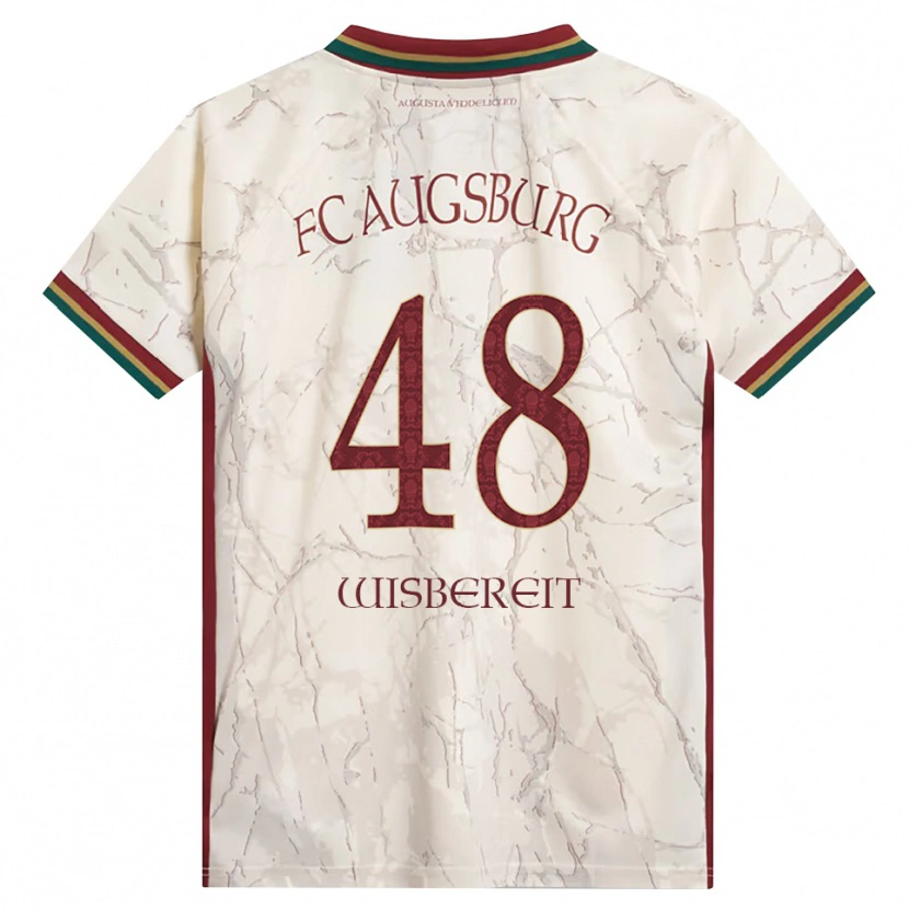 Danxen Hombre Camiseta Tom Wisbereit #48 Verde Arroz Blanco Burdeos 1ª Equipación 2026/27 La Camisa México